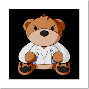 Scientist Teddy Bear Posters and Art